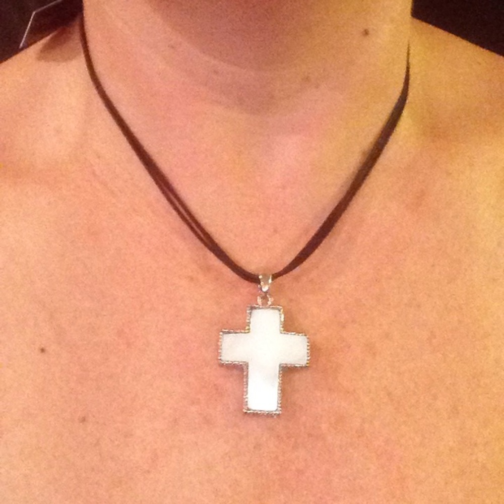 Cookie Lee Reversible Cross Necklace